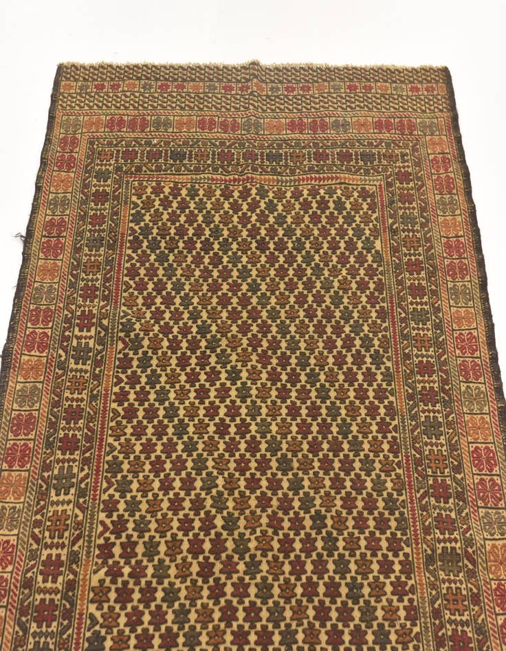 Detail image of  3' 10 x 6' 7  Hand Knotted Sumak Wool Rug