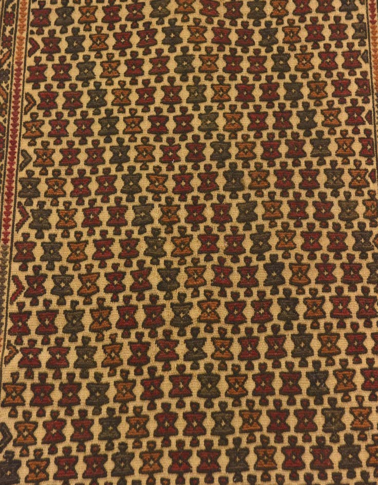 Detail image of  3' 10 x 6' 7  Hand Knotted Sumak Wool Rug