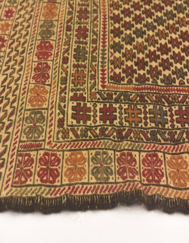 Detail image of  3' 10 x 6' 7  Hand Knotted Sumak Wool Rug