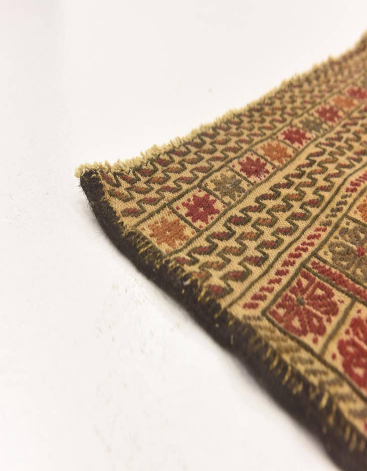 Detail image of  3' 10 x 6' 7  Hand Knotted Sumak Wool Rug