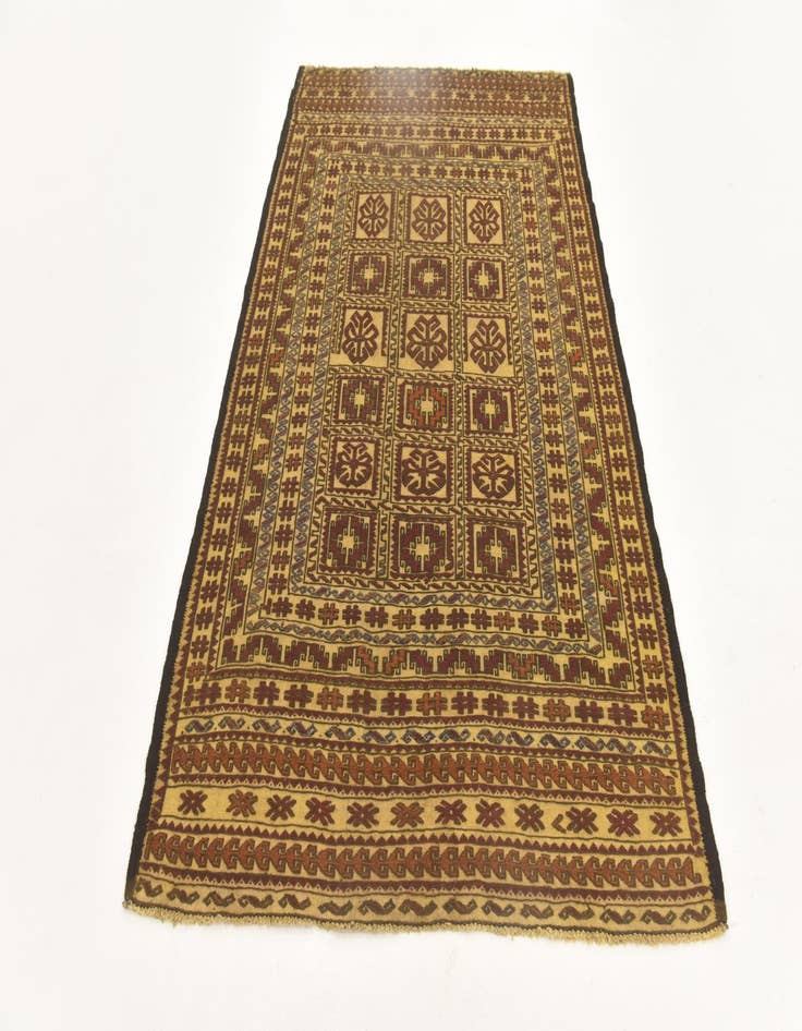 Detail image of  3' 11 x 6' 9  Hand Knotted Sumak Wool Rug