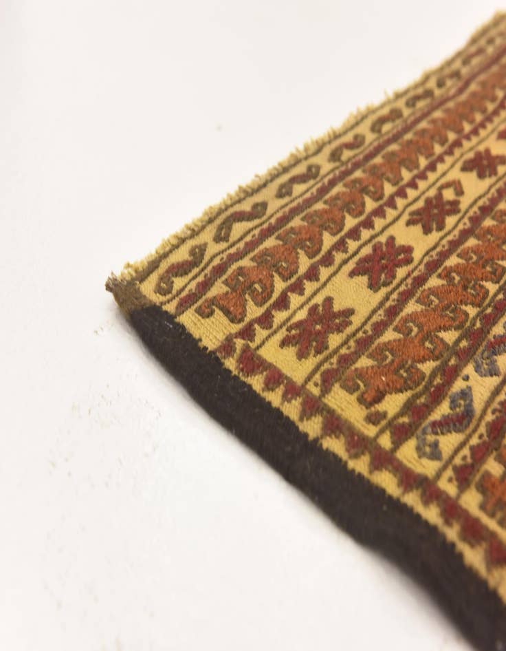 Detail image of  3' 11 x 6' 9  Hand Knotted Sumak Wool Rug