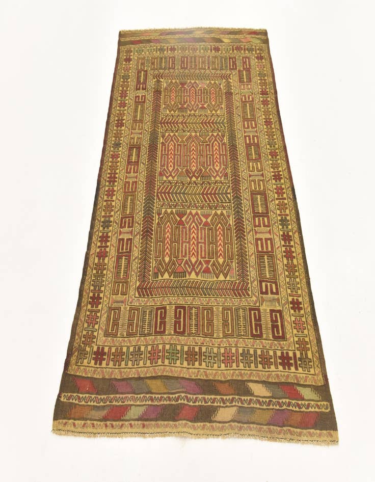 Detail image of  3' 11 x 6' 8  Hand Knotted Sumak Wool Rug