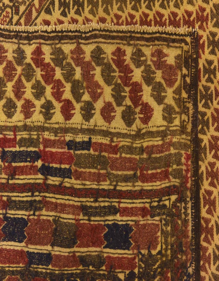 Detail image of  3' 11 x 6' 7  Hand Knotted Sumak Wool Rug