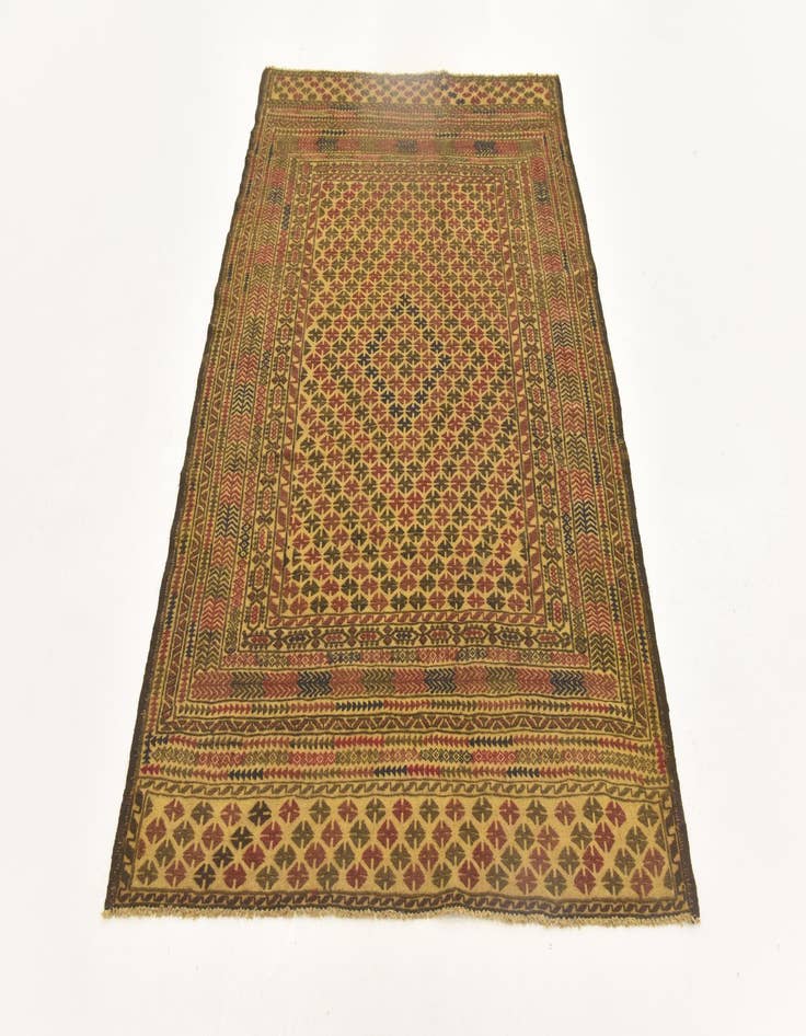 Detail image of  3' 11 x 6' 7  Hand Knotted Sumak Wool Rug