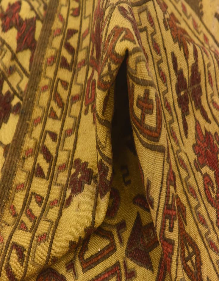 Detail image of  3' 10 x 6' 3  Hand Knotted Sumak Wool Rug