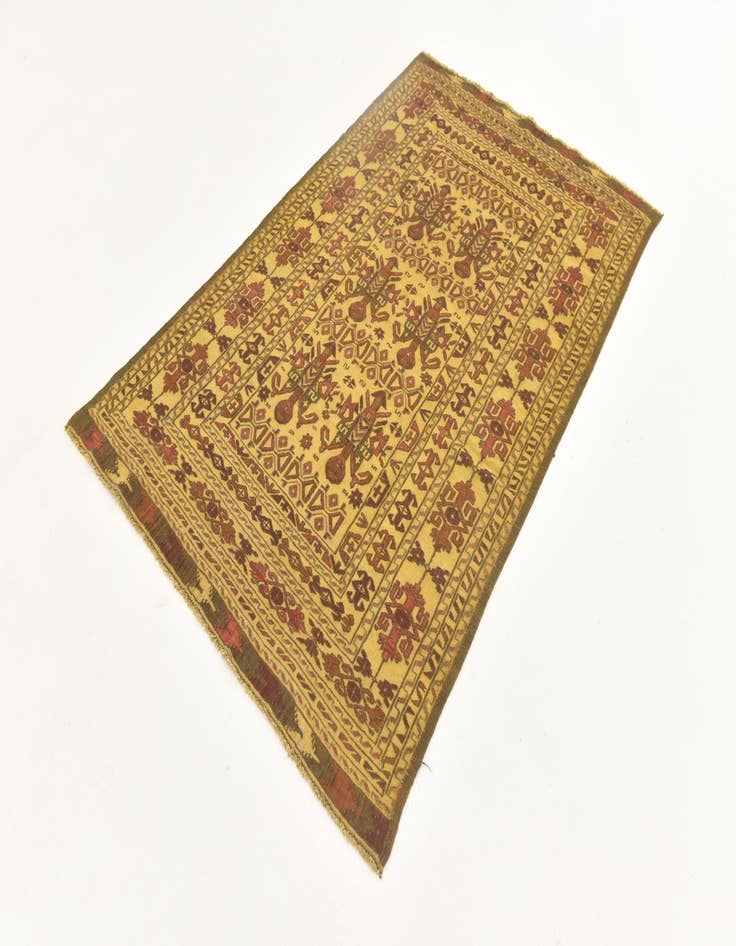 Detail image of  3' 10 x 6' 3  Hand Knotted Sumak Wool Rug