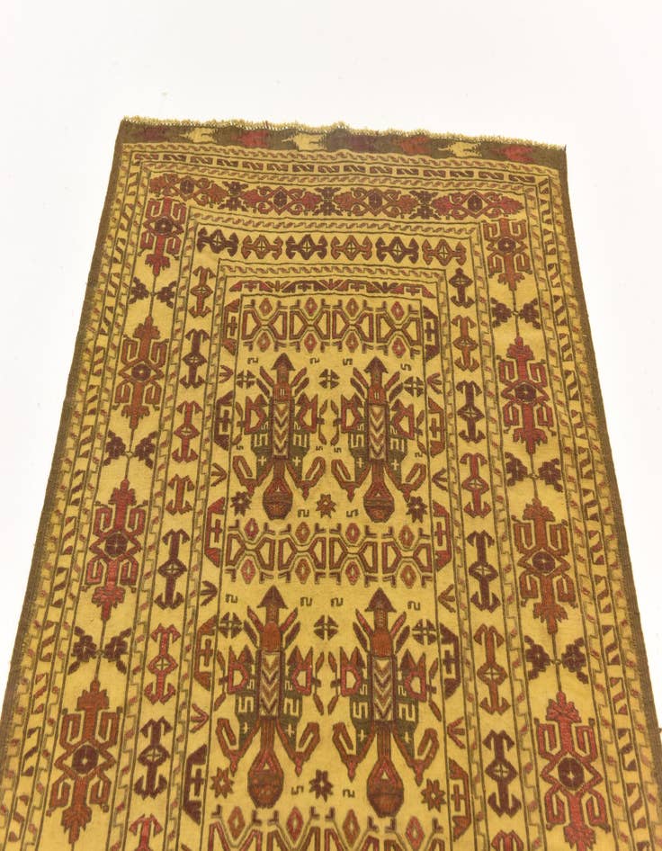 Detail image of  3' 10 x 6' 3  Hand Knotted Sumak Wool Rug