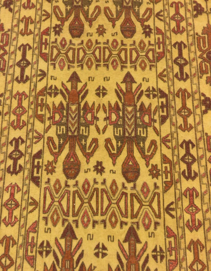 Detail image of  3' 10 x 6' 3  Hand Knotted Sumak Wool Rug