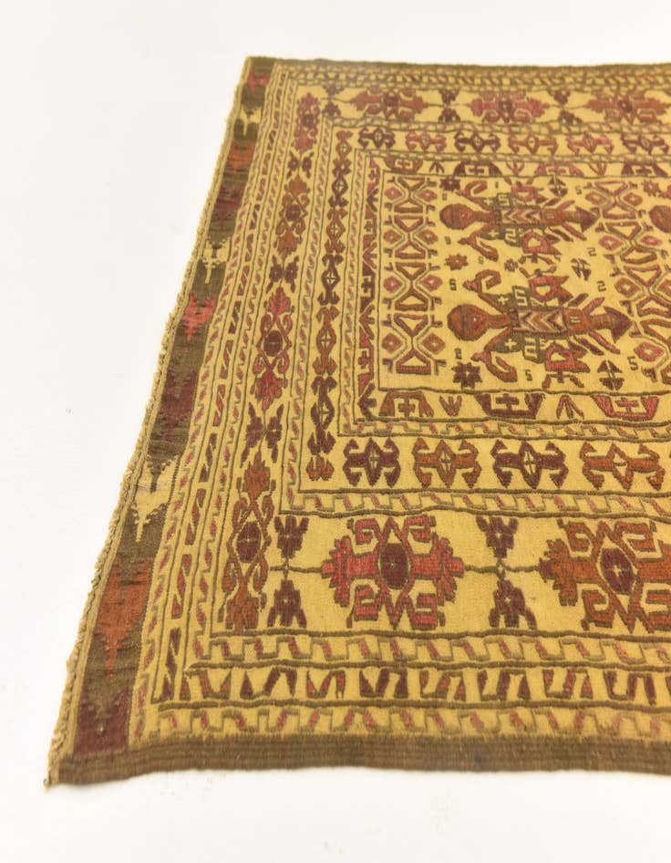 Detail image of  3' 10 x 6' 3  Hand Knotted Sumak Wool Rug