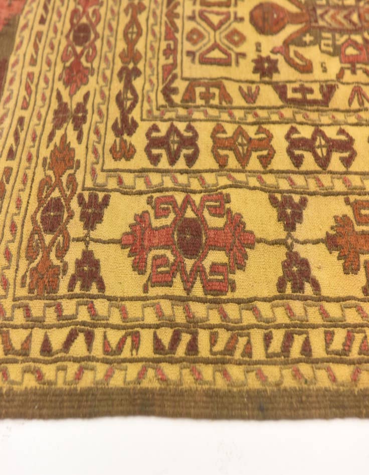 Detail image of  3' 10 x 6' 3  Hand Knotted Sumak Wool Rug