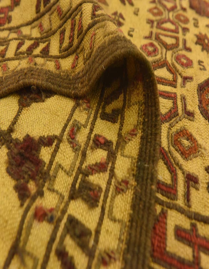 Detail image of  3' 10 x 6' 3  Hand Knotted Sumak Wool Rug