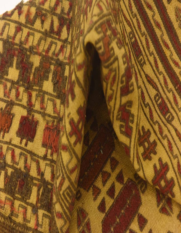 Detail image of  3' 9 x 6' 7  Hand Knotted Sumak Wool Rug