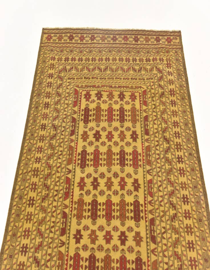 Detail image of  3' 9 x 6' 7  Hand Knotted Sumak Wool Rug