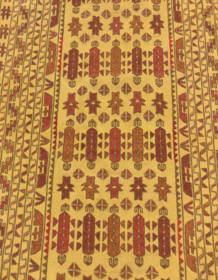 Detail image of  3' 9 x 6' 7  Hand Knotted Sumak Wool Rug