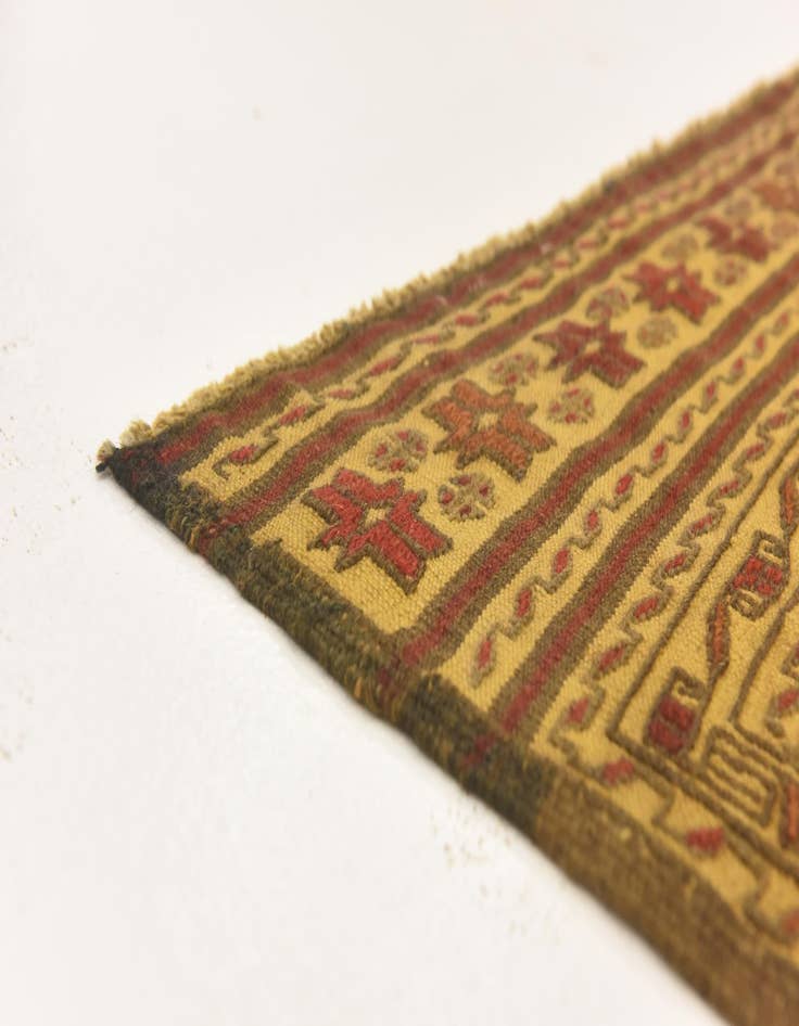 Detail image of  3' 9 x 6' 7  Hand Knotted Sumak Wool Rug