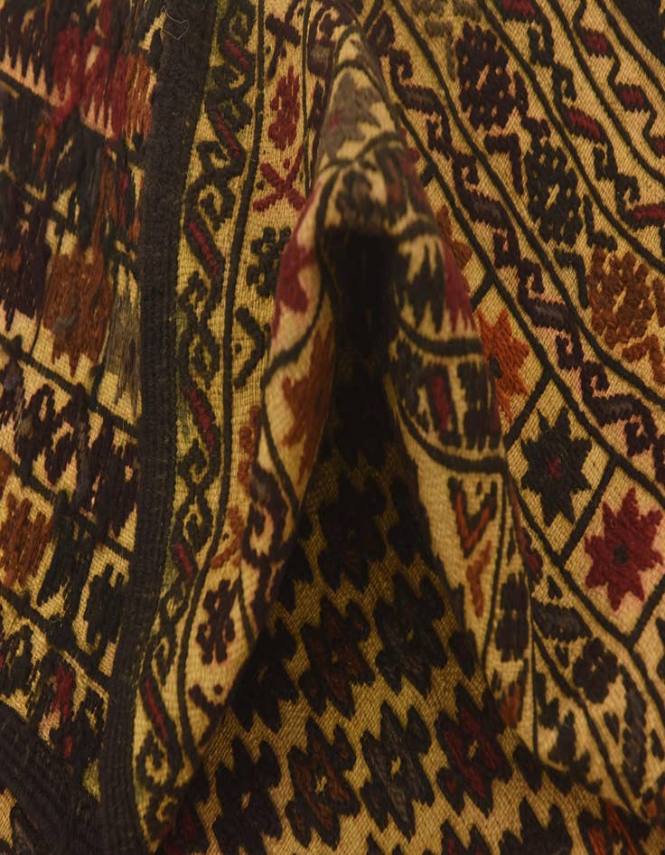 Detail image of  3' 10 x 6' 4  Hand Knotted Sumak Wool Rug