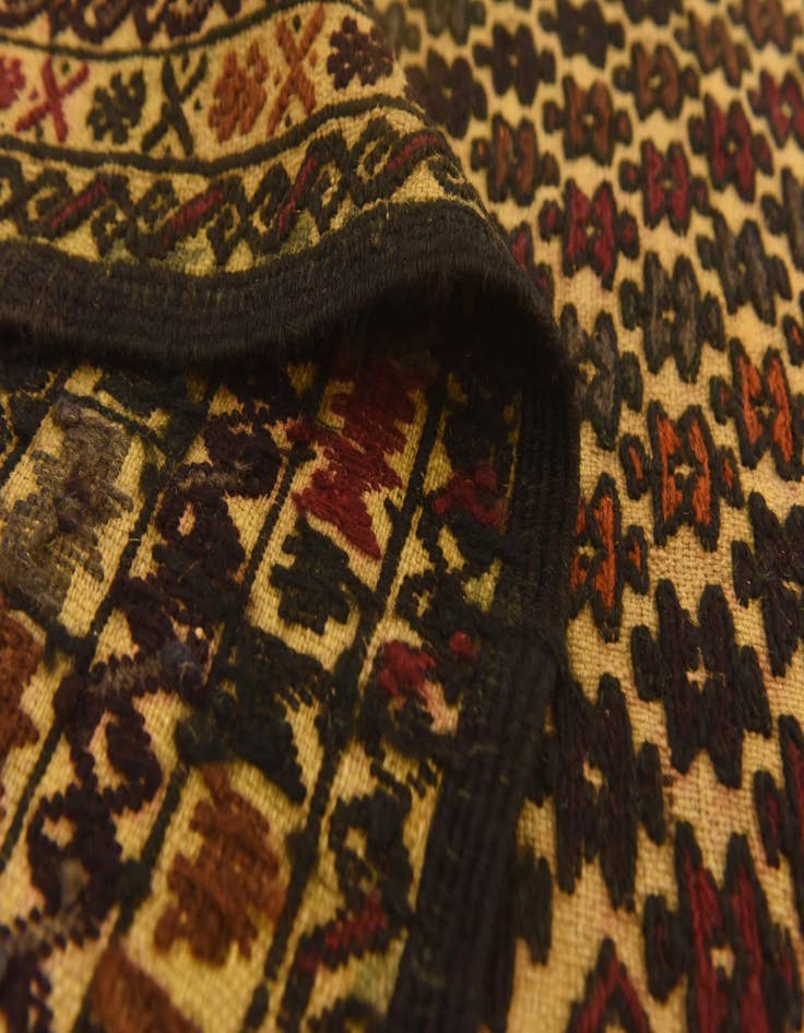 Detail image of  3' 10 x 6' 4  Hand Knotted Sumak Wool Rug