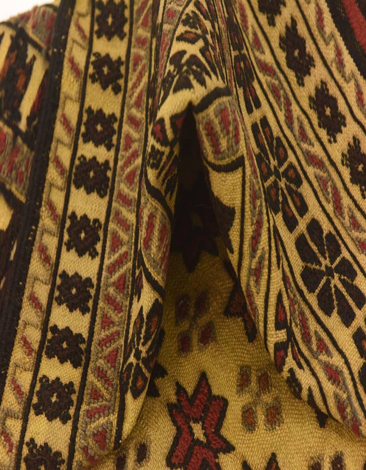 Detail image of  3' 10 x 6' 5  Hand Knotted Sumak Wool Rug