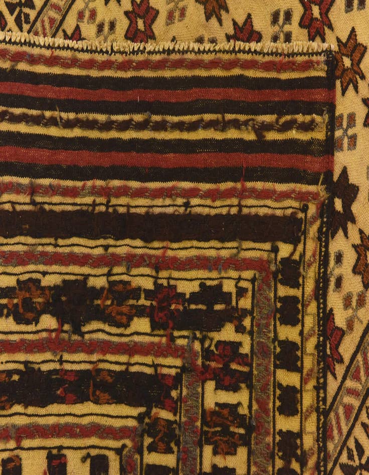 Detail image of  3' 10 x 6' 5  Hand Knotted Sumak Wool Rug