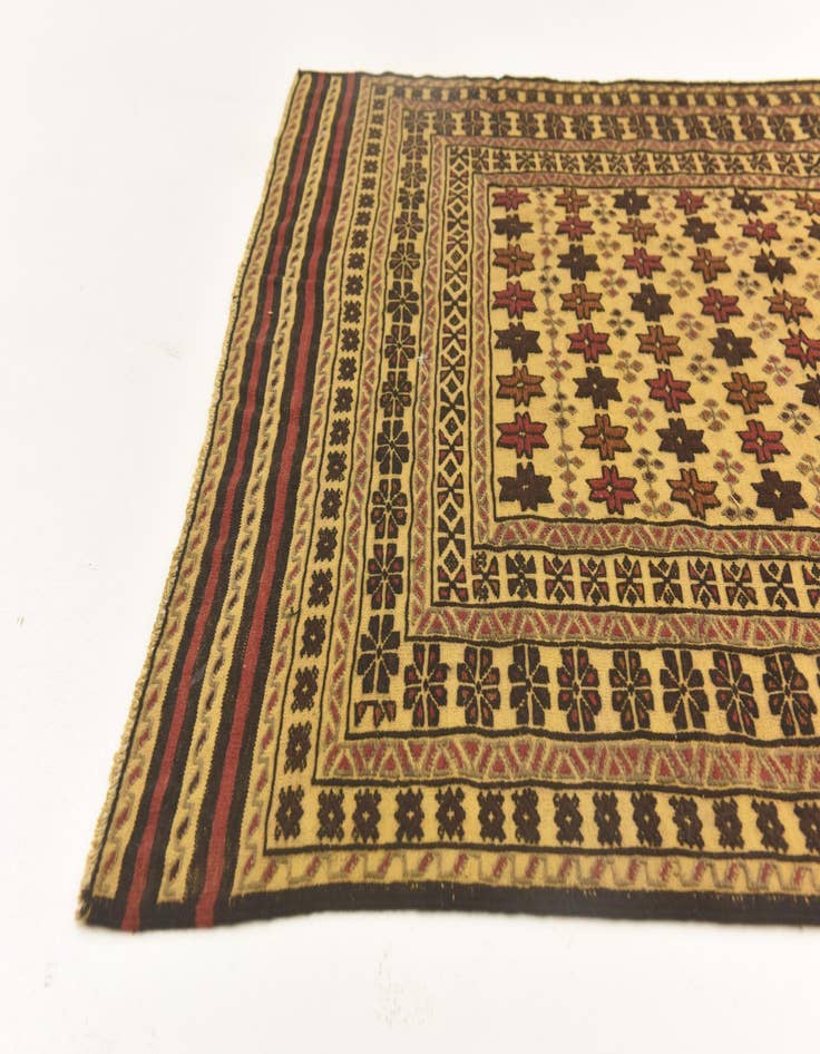 Detail image of  3' 10 x 6' 5  Hand Knotted Sumak Wool Rug