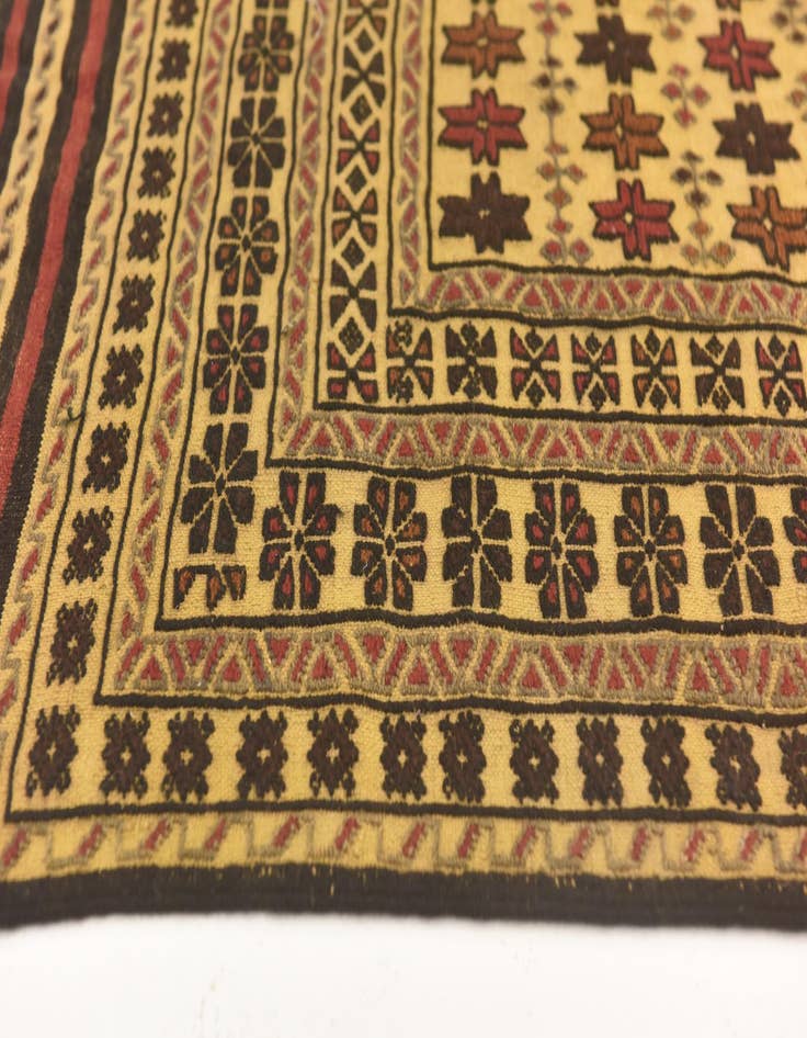 Detail image of  3' 10 x 6' 5  Hand Knotted Sumak Wool Rug