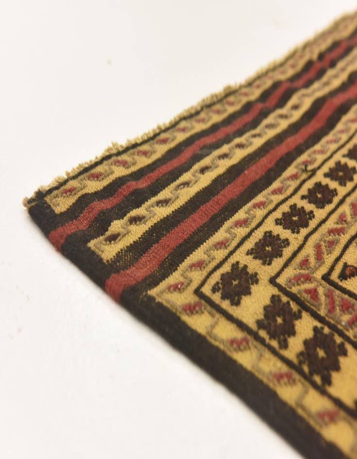 Detail image of  3' 10 x 6' 5  Hand Knotted Sumak Wool Rug