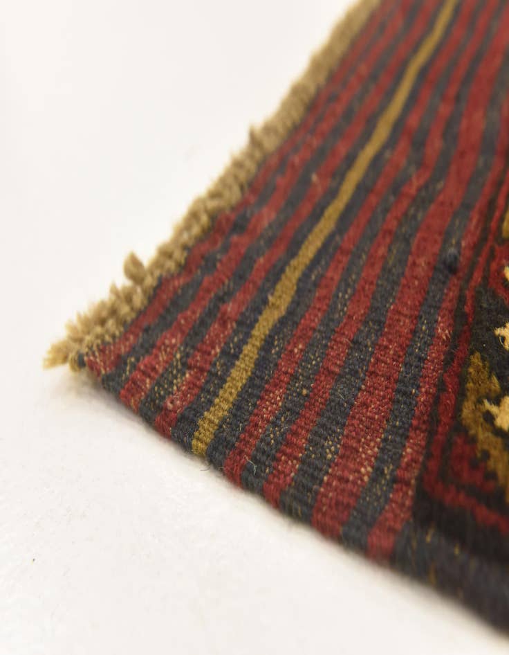 Detail image of  4' 1 x 6' 4  Hand Knotted Sumak Wool Rug