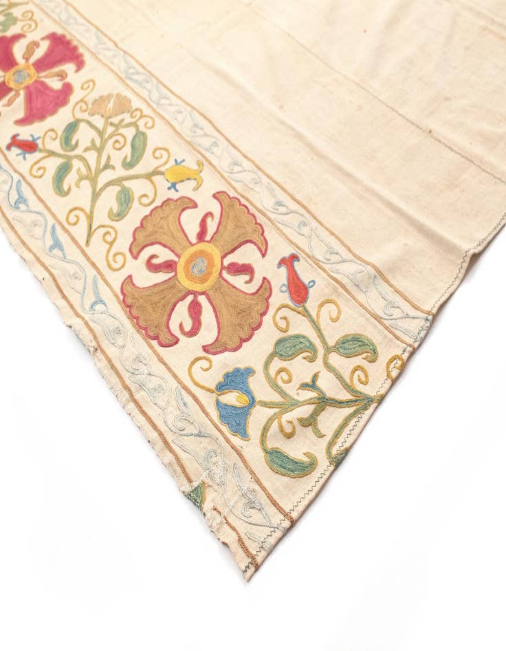 Detail image of  5' 3 x 7' 7 Suzani Rug