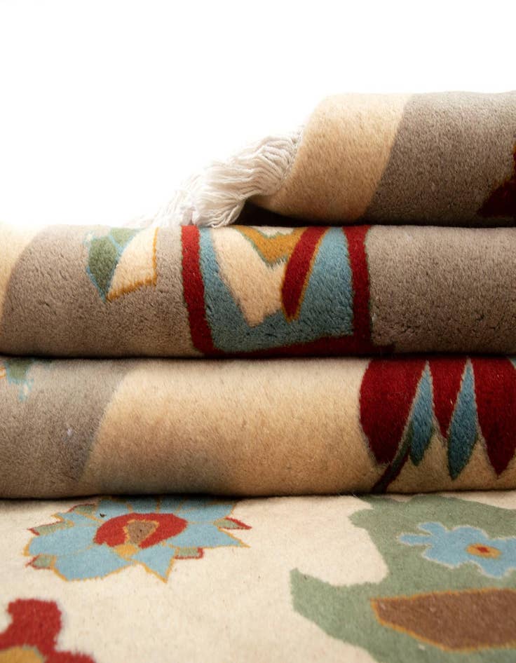 Detail image of  8' 2 x 9' 11  Hand Knotted Tabriz Wool Rug