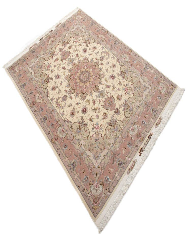 Detail image of  5' 1 x 6' 11  Hand Knotted Tabriz Persian Rug