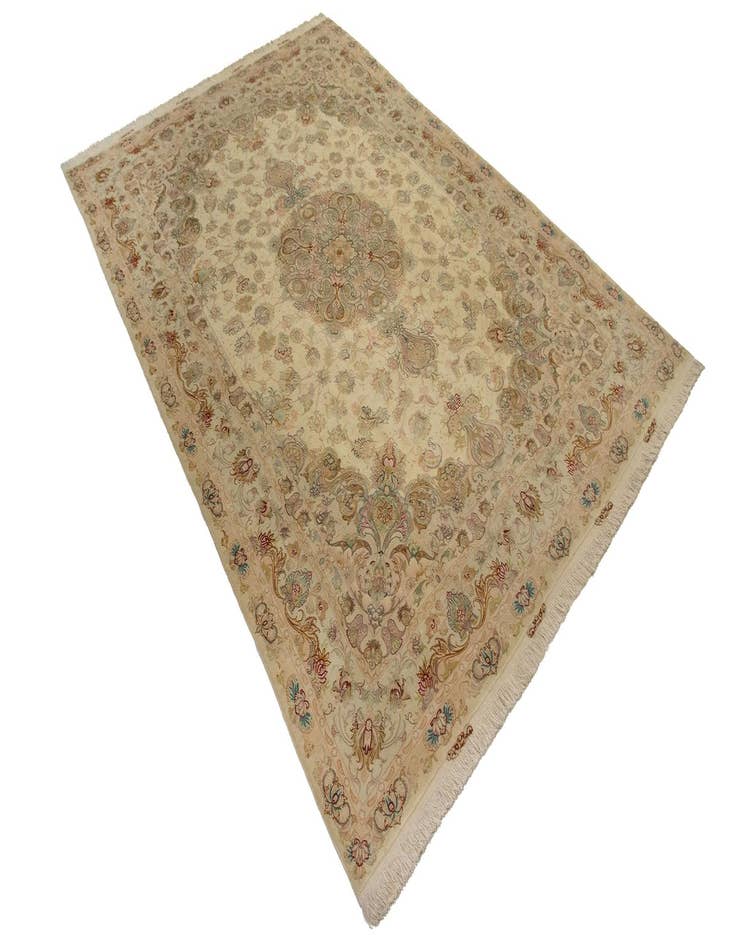 Detail image of  8' x 11' 4  Hand Knotted Tabriz Persian Rug