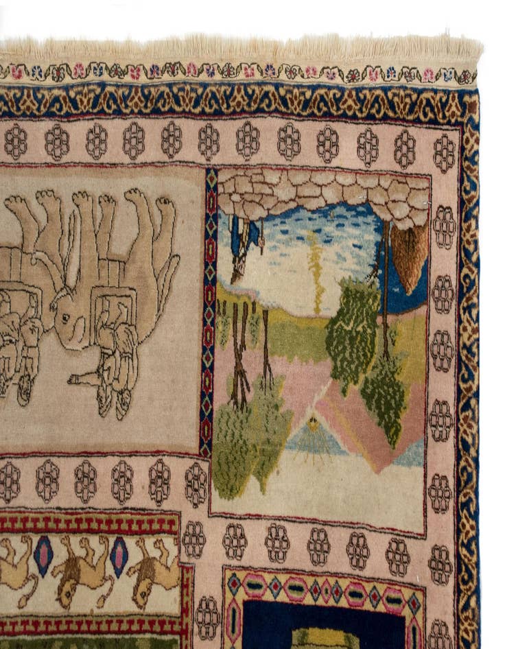 Detail image of  6' 11 x 9' 1  Hand Knotted Tabriz Persian Rug