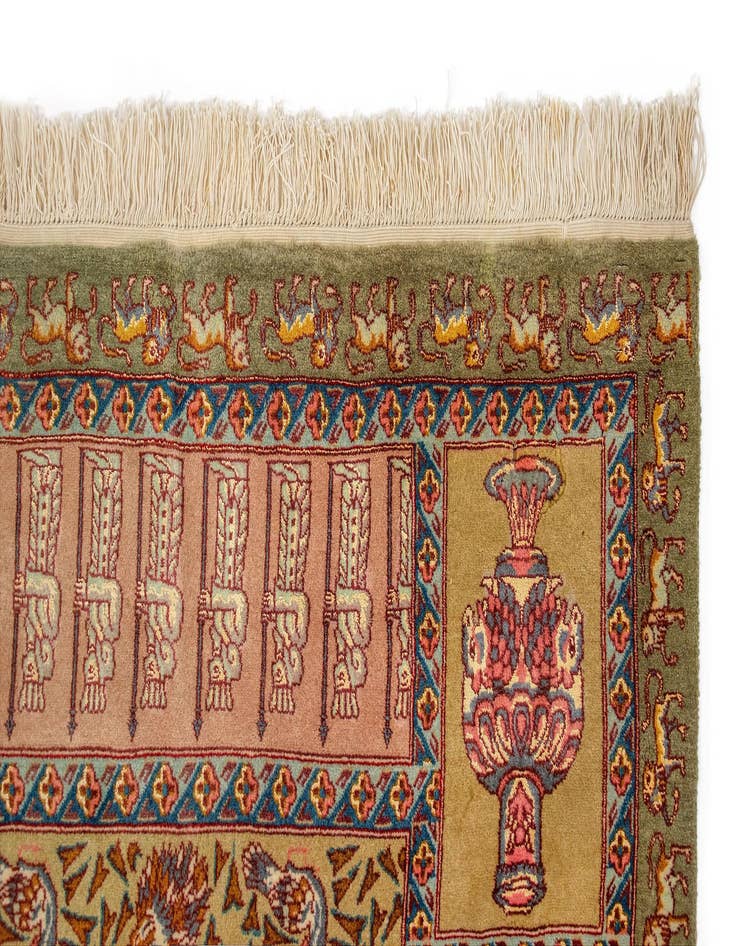 Detail image of  5' 8 x 8' 8  Hand Knotted Tabriz Persian Rug