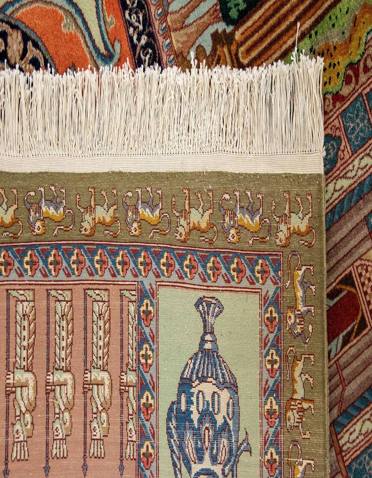 Detail image of  5' 8 x 8' 8  Hand Knotted Tabriz Persian Rug