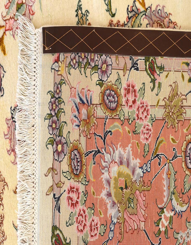 Detail image of  8' 3 x 11' 4  Hand Knotted Tabriz Wool Rug