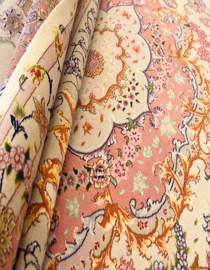 Detail image of  8' 3 x 11' 4  Hand Knotted Tabriz Wool Rug