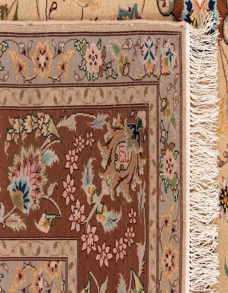 Detail image of  6' 7 x 10'  Hand Knotted Tabriz Persian Rug