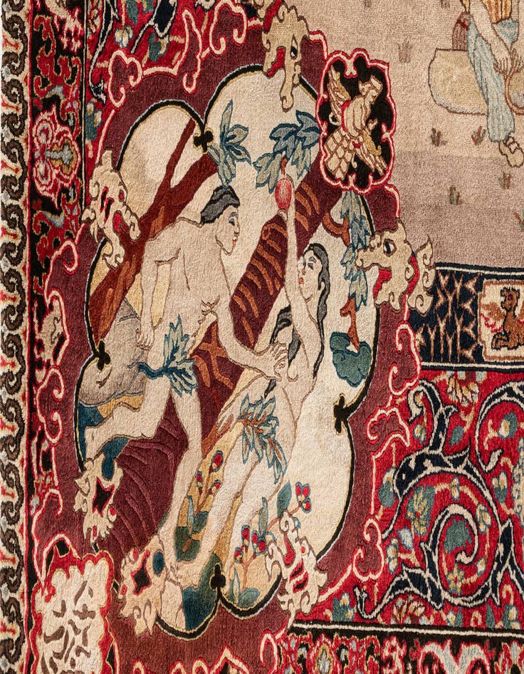 Detail image of  6' 2 x 9' Tabriz Rug