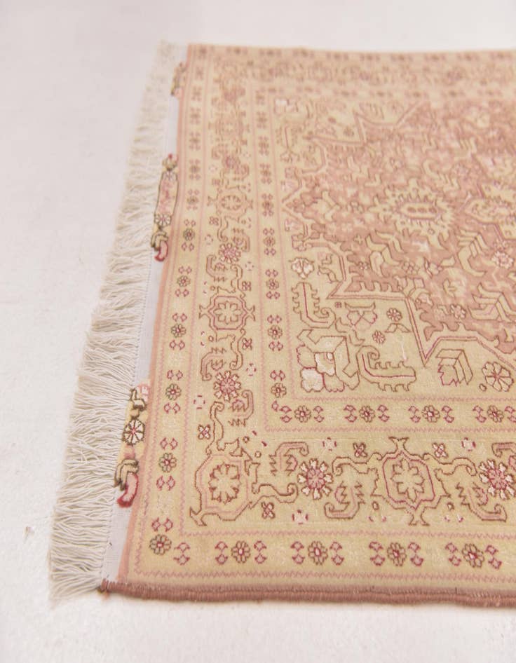 Detail image of  3' 4 x 5' 1  Hand Knotted Tabriz Persian Rug