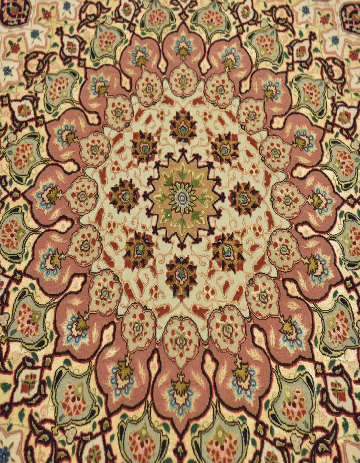 Detail image of  11' 3 x 16' 3  Hand Knotted Tabriz Persian Rug