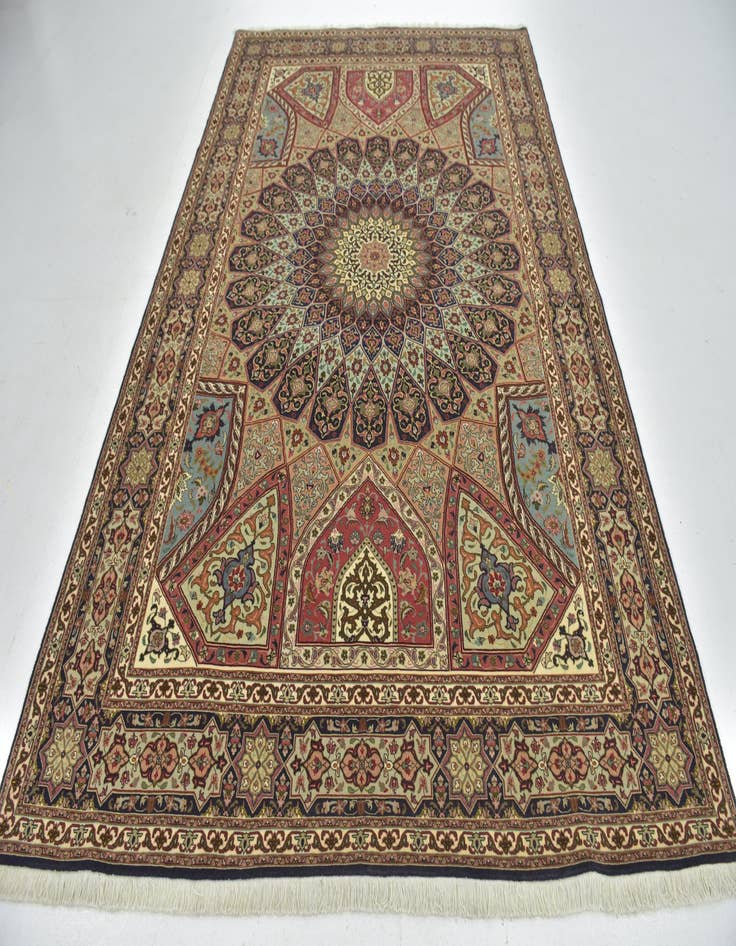 Detail image of  6' 8 x 10' 1  Hand Knotted Tabriz Persian Rug