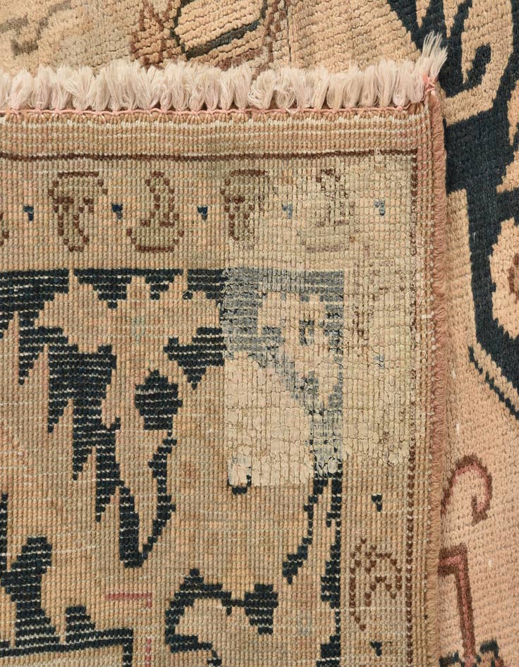 Detail image of  4' 3 x 6' 7  Hand Knotted Tabriz Persian Wool Rug