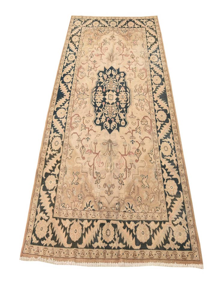 Detail image of  4' 3 x 6' 7  Hand Knotted Tabriz Persian Wool Rug