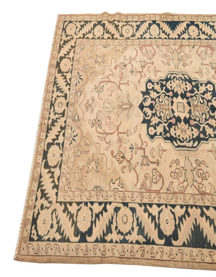 Detail image of  4' 3 x 6' 7  Hand Knotted Tabriz Persian Wool Rug