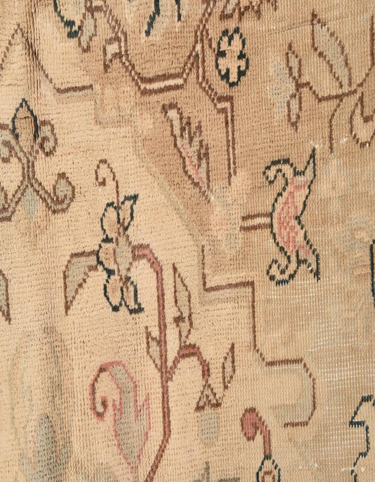 Detail image of  4' 3 x 6' 7  Hand Knotted Tabriz Persian Wool Rug