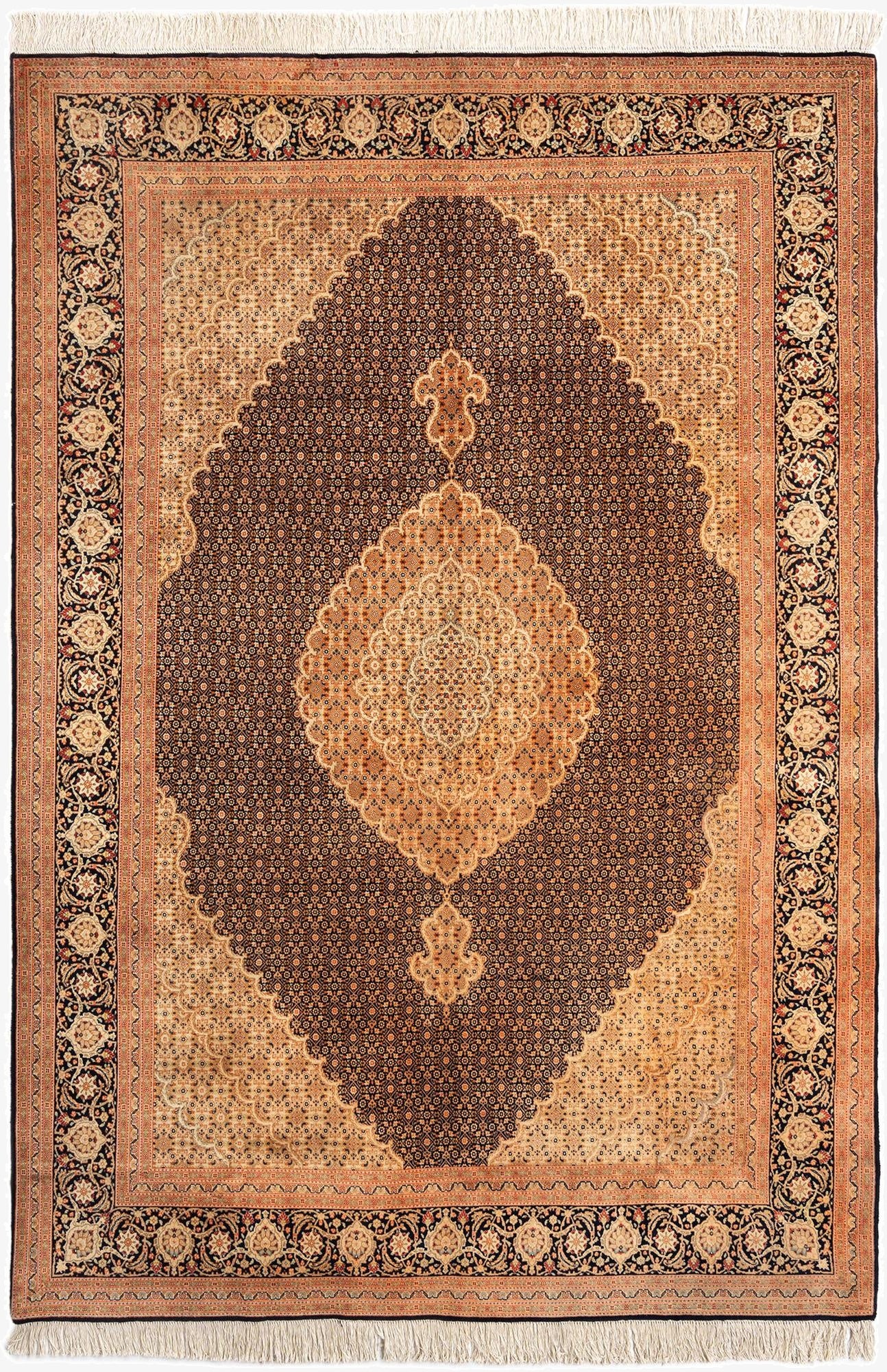  6' 7 x 9' 10 Tabriz Wool Rug