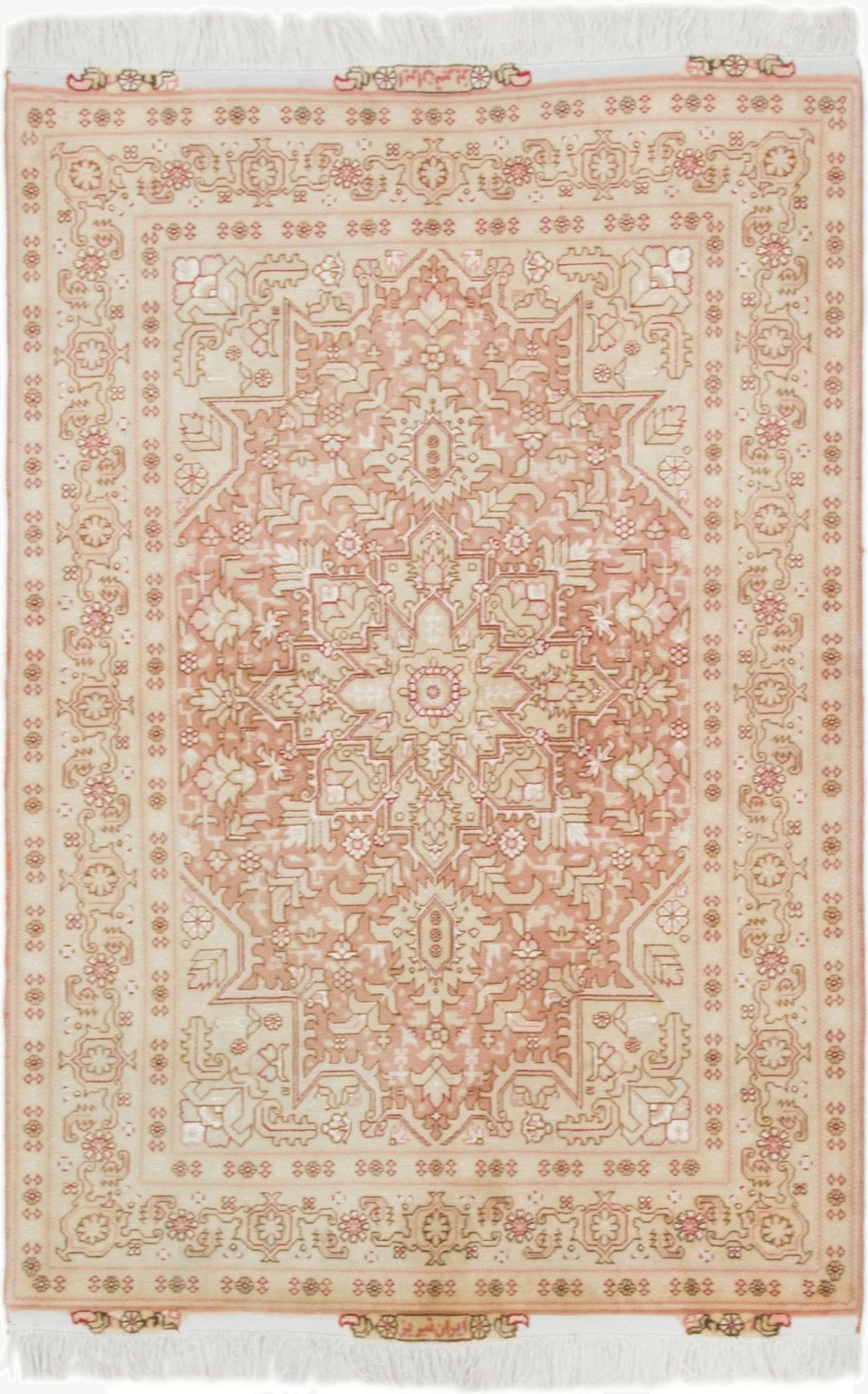  3' 4 x 5' 1  Hand Knotted Tabriz Persian Rug