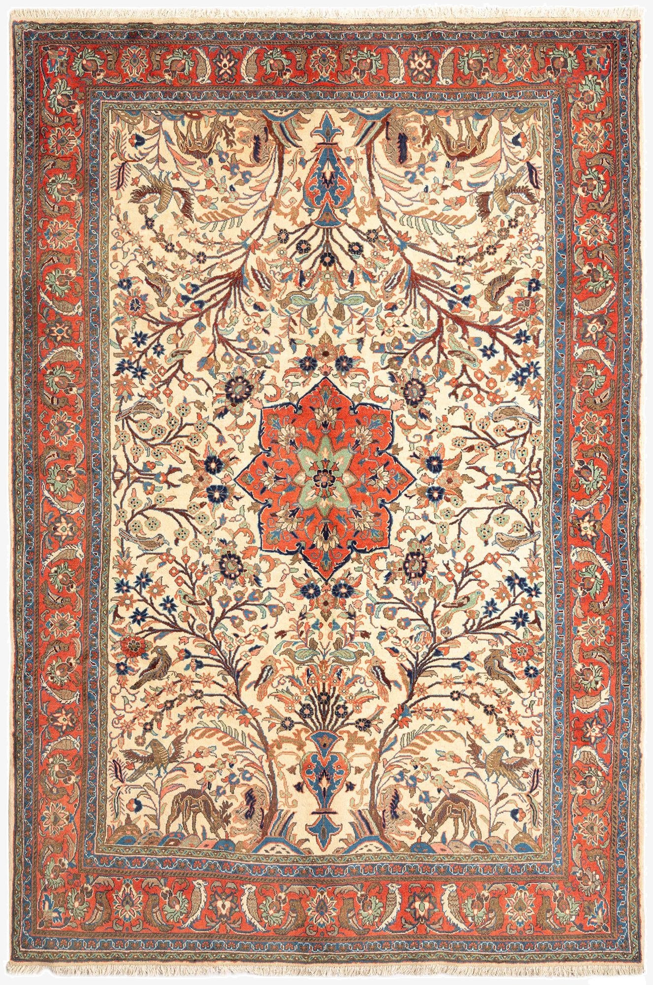  6' 7 x 9' 5 Tabriz Wool Rug