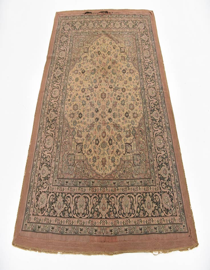 Detail image of 4' 9 x 5' 9 Hand Knotted Tapestry Oriental Wool Rug